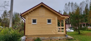 Баня из бруса 6 на 4 с туалетом (БН-22) 24 м²