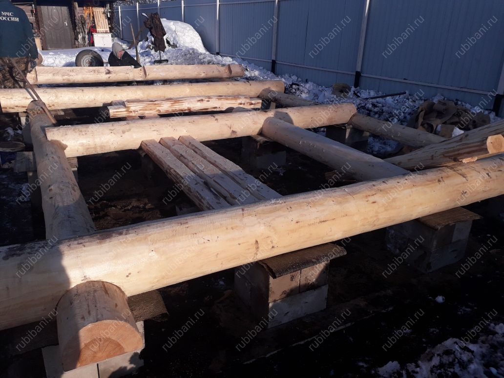 Баня под усадку, сруб в чашу — фото 10 Баня под усадку, сруб в чашу — фото 10