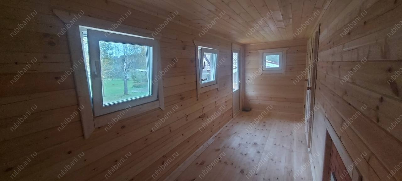 Баня из бруса 6х4 с крыльцом по проекту Б-22 — фото 6 Баня из бруса 6х4 с крыльцом по проекту Б-22 — фото 6