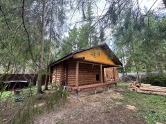 Баня 6×6 с террасой, 48 м²