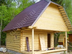 Баня 4×4 с террасой, 24 м²