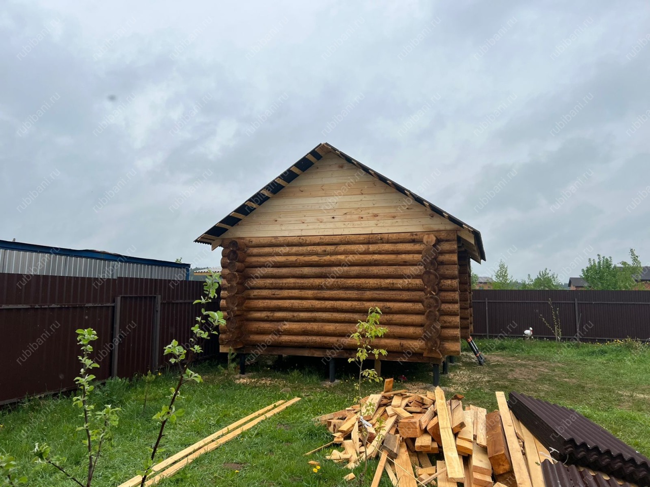 Сруб бани 6 на 4 в чашу — фото 4 Сруб бани 6 на 4 в чашу — фото 4