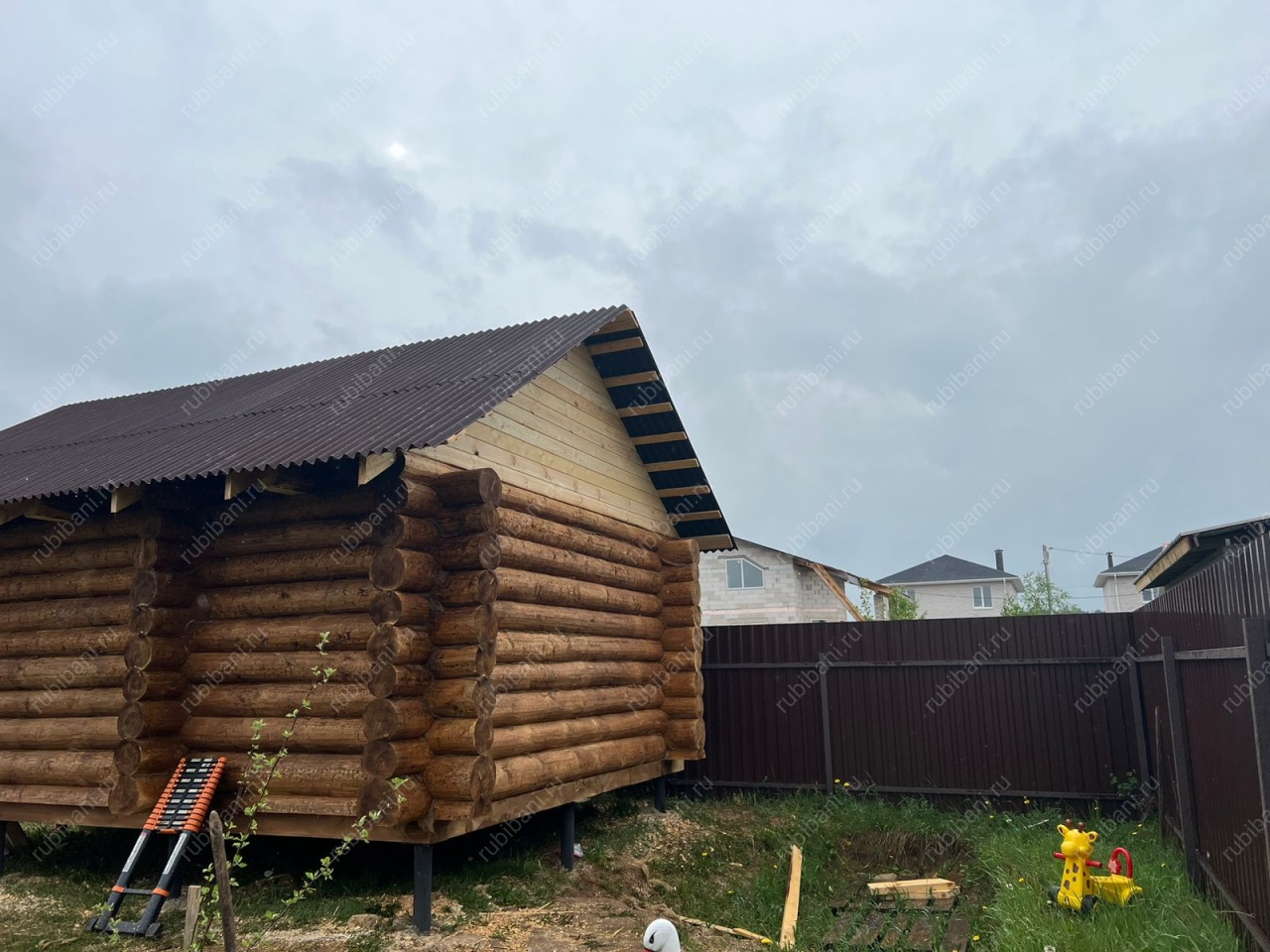 Сруб бани 6 на 4 в чашу — фото 1 Сруб бани 6 на 4 в чашу — фото 1