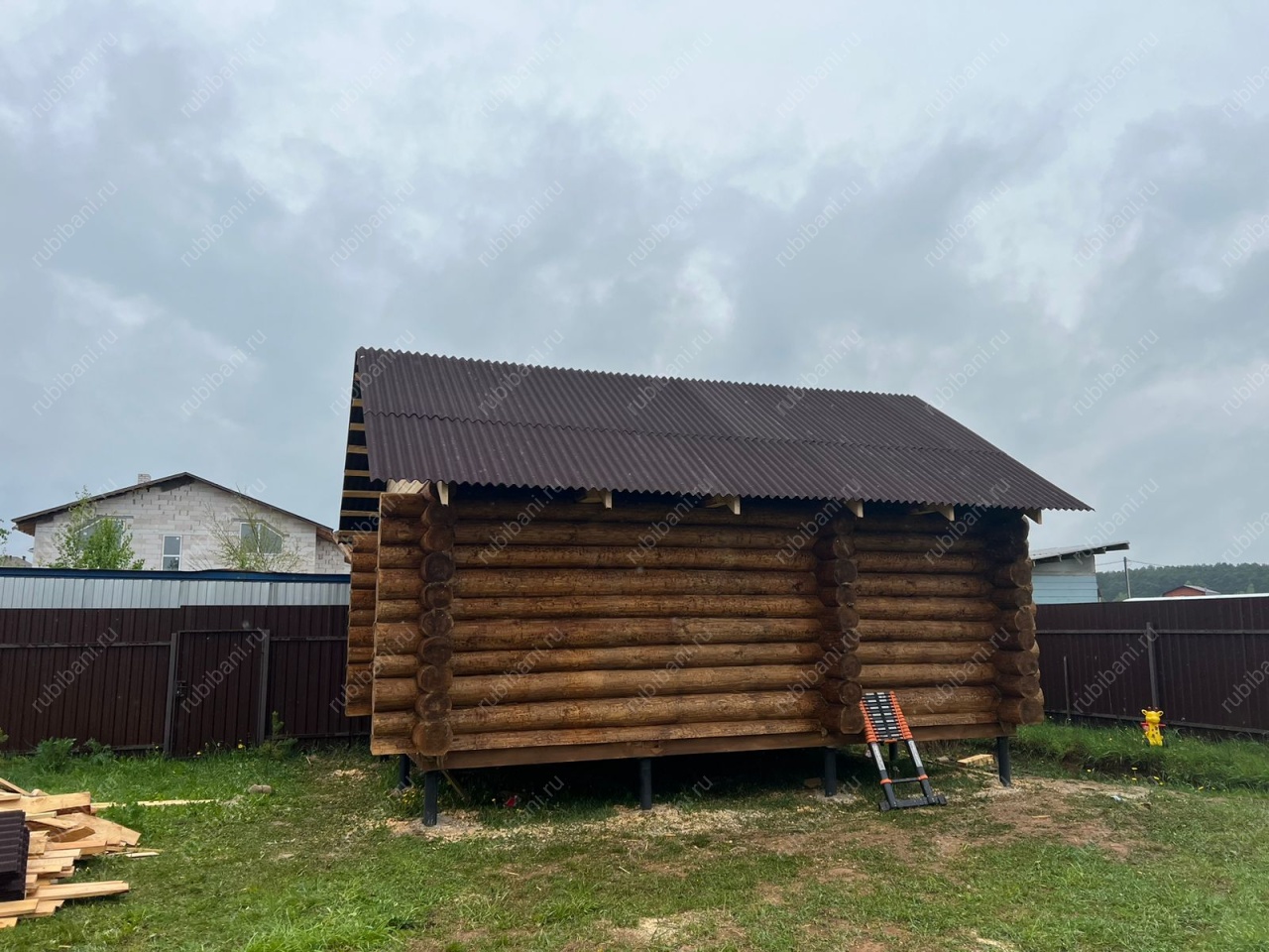 Сруб бани 6 на 4 в чашу — фото 2 Сруб бани 6 на 4 в чашу — фото 2