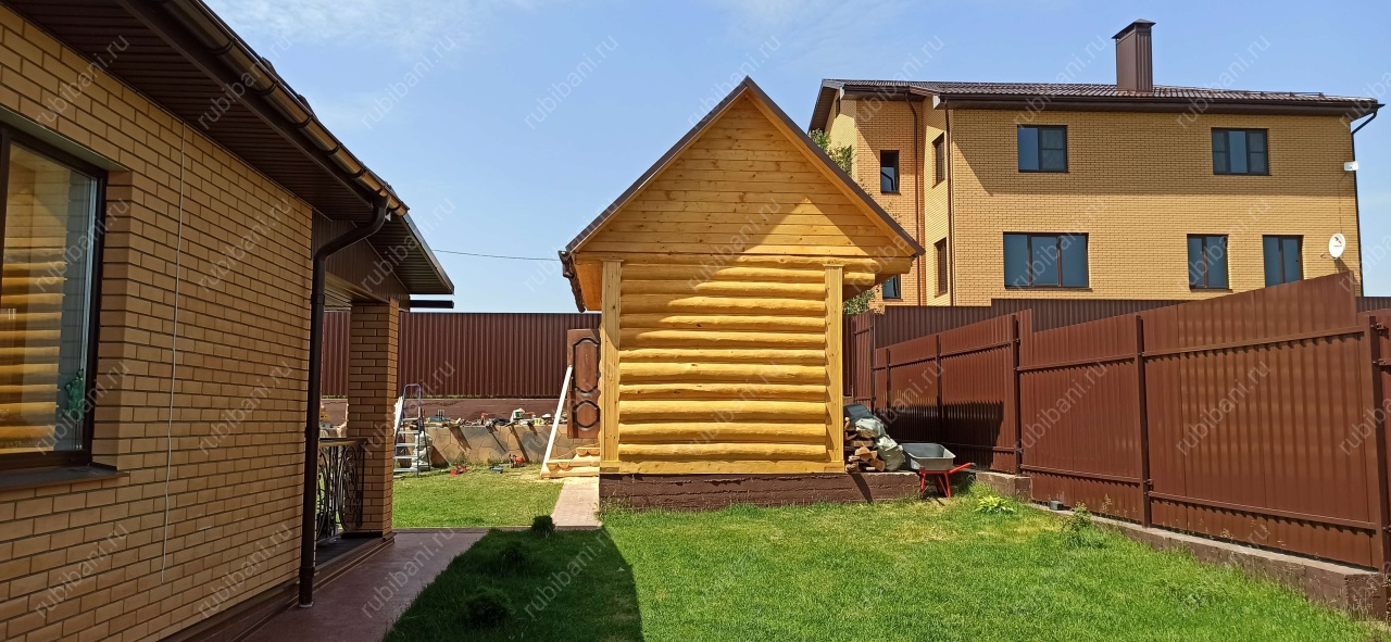 Баня в лапу 3 на 6 — фото 5 Баня в лапу 3 на 6 — фото 5