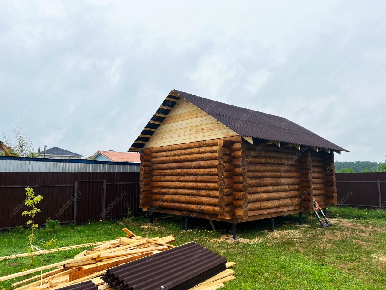 Сруб бани 6 на 4 в чашу — фото 6 Сруб бани 6 на 4 в чашу — фото 6