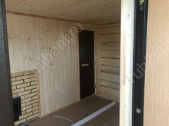 Баня 4×3 с террасой, 20 м²