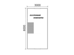 Баня из бруса 6×4 с террасой и мансардой (Б-18), 24 м²