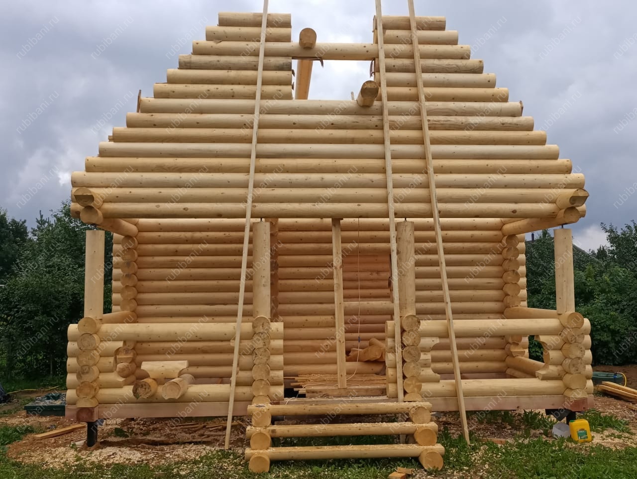 Баня из оцилиндрованного бревна — фото 8 Баня из оцилиндрованного бревна — фото 8