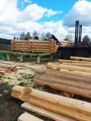 Баня 6×6 с террасой, 48 м²
